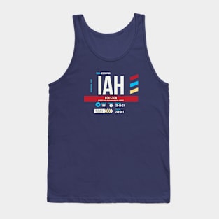 Houston (IAH) Airport Code Baggage Tag Tank Top